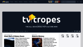 What Tvtropes.org website looked like in 2021 (3 years ago)