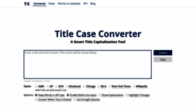 What Titlecaseconverter.com website looked like in 2021 (3 years ago)