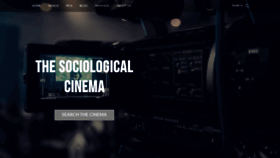 What Thesociologicalcinema.com website looked like in 2021 (3 years ago)