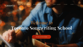 What Torontosongwritingschool.com website looked like in 2021 (3 years ago)