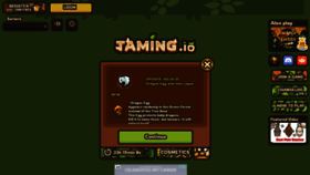 What Tamming.io website looked like in 2021 (5 years ago)