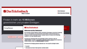 What Telefonbuch.de website looked like in 2021 (3 years ago)
