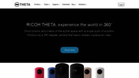 What Theta360.com website looked like in 2021 (3 years ago)