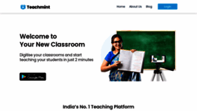 What Teachmint.com website looked like in 2021 (3 years ago)