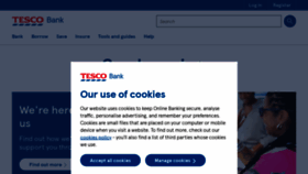 What Tescobank.com website looked like in 2021 (3 years ago)