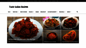 What Tasty-indian-recipes.com website looked like in 2021 (3 years ago)