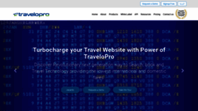 What Travelopro.com website looked like in 2021 (3 years ago)
