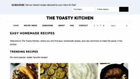 What Thetoastykitchen.com website looked like in 2021 (3 years ago)