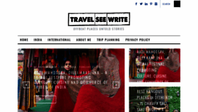 What Travelseewrite.com website looked like in 2021 (3 years ago)