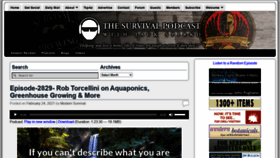 What Thesurvivalpodcast.com website looked like in 2021 (3 years ago)