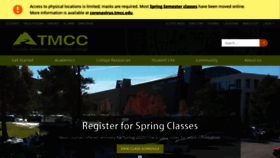 What Tmcc.edu website looked like in 2021 (3 years ago)