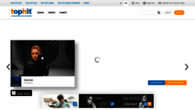 What Tophit.ru website looked like in 2021 (4 years ago)