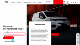What Toyota.fr website looked like in 2021 (3 years ago)
