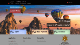 What Turkeyvisa.com.tr website looked like in 2021 (3 years ago)