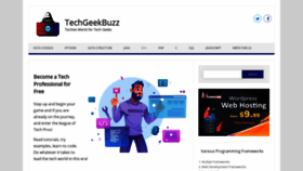What Techgeekbuzz.com website looked like in 2021 (3 years ago)