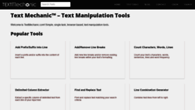 What Textmechanic.com website looked like in 2021 (3 years ago)