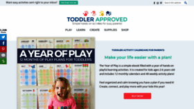 What Toddlerapproved.com website looked like in 2021 (3 years ago)