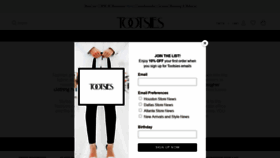 What Tootsies.com website looked like in 2021 (3 years ago)