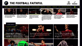 What Thefootballfaithful.com website looked like in 2021 (3 years ago)