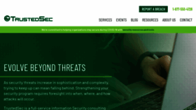 What Trustedsec.com website looked like in 2021 (3 years ago)