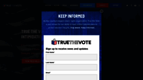 What Truethevote.org website looked like in 2021 (3 years ago)