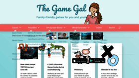 What Thegamegal.com website looked like in 2021 (3 years ago)