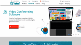 What Trueconf.com website looked like in 2021 (3 years ago)
