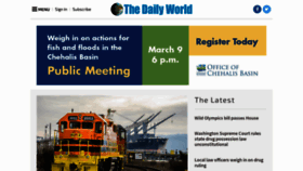 What Thedailyworld.com website looked like in 2021 (3 years ago)