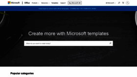 What Templates.office.com website looked like in 2021 (3 years ago)
