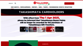 What Takashimaya.com.sg website looked like in 2021 (3 years ago)