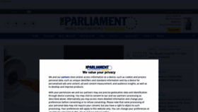 What Theparliamentmagazine.eu website looked like in 2021 (3 years ago)