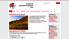 What Trinitatiskirche-bonn.de website looked like in 2021 (3 years ago)