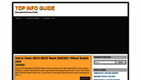 What Topinfoguide.com website looked like in 2021 (3 years ago)