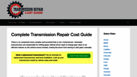 What Transmissionrepaircostguide.com website looked like in 2021 (3 years ago)