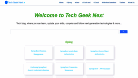What Techgeeknext.com website looked like in 2021 (3 years ago)