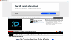 What Theglobaldispatch.com website looked like in 2021 (3 years ago)