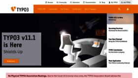 What Typo3.org website looked like in 2021 (3 years ago)