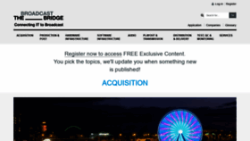 What Thebroadcastbridge.com website looked like in 2021 (3 years ago)
