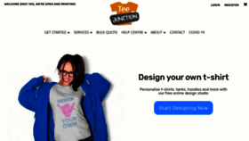What Teejunction.com.au website looked like in 2021 (3 years ago)
