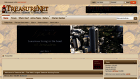 What Treasurenet.com website looked like in 2021 (3 years ago)