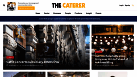 What Thecaterer.com website looked like in 2021 (3 years ago)