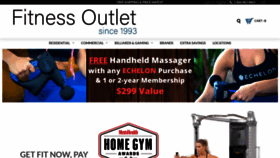 What Thefitnessoutlet.com website looked like in 2021 (3 years ago)