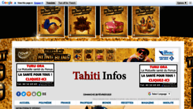 What Tahiti-infos.com website looked like in 2021 (3 years ago)