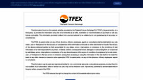 What Tfex.co.th website looked like in 2021 (3 years ago)