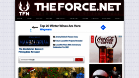 What Theforce.net website looked like in 2021 (3 years ago)