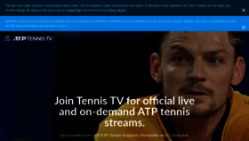 What Tennistv.com website looked like in 2021 (3 years ago)