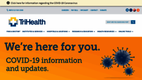 What Trihealth.com website looked like in 2021 (3 years ago)