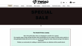 What Theworldofalicesjewelry.com website looked like in 2021 (3 years ago)