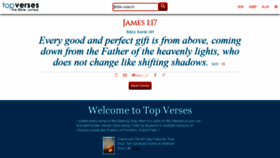 What Topverses.com website looked like in 2021 (3 years ago)