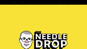 What Theneedledrop.com website looked like in 2021 (3 years ago)